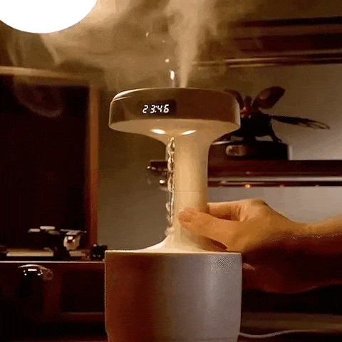 Water Droplet Air Humidifier Anti-gravity Diffuser