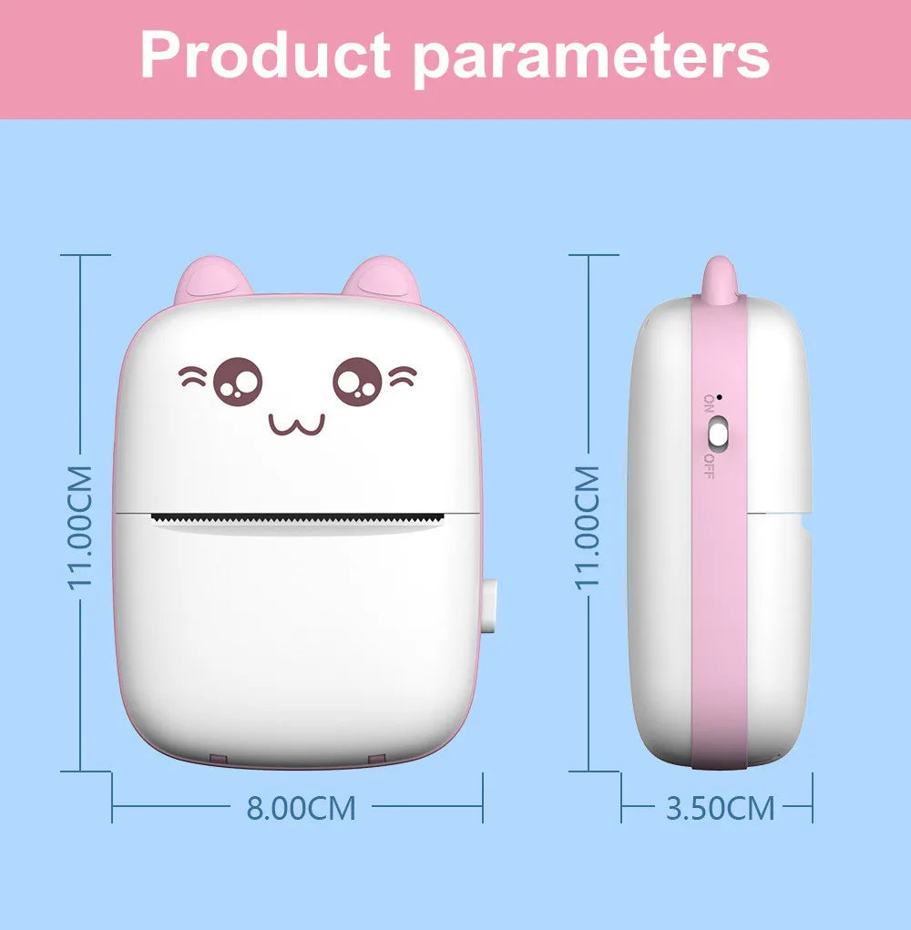Mini Portable Sticker Label Printer