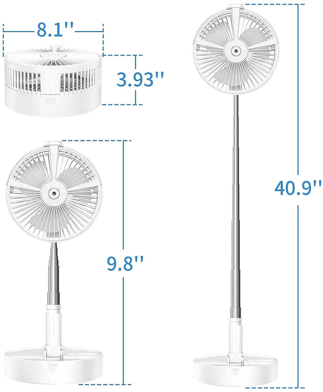 foldable Rechargeable Portable Fan