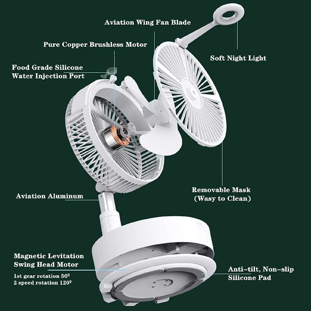 foldable Rechargeable Portable Fan