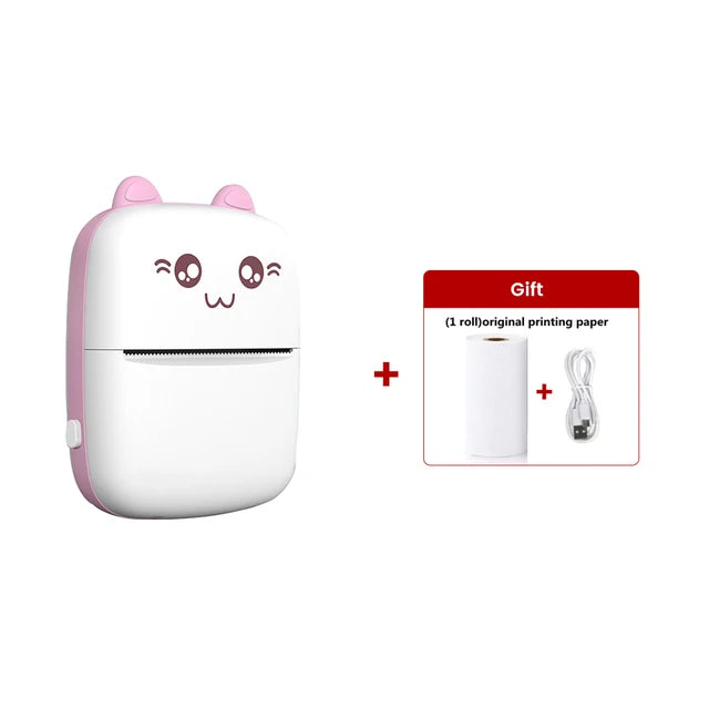 Mini Portable Sticker Label Printer