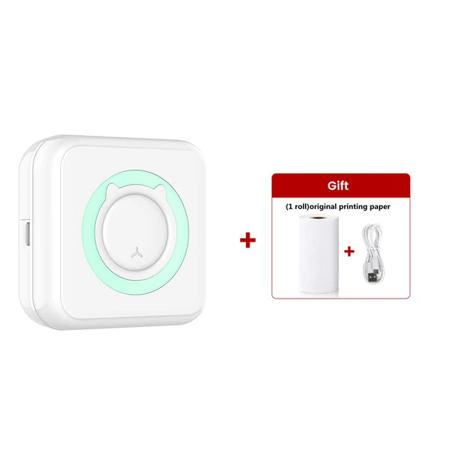 Mini Portable Sticker Label Printer