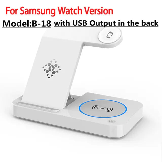 4-in-1 Foldable Wireless Charging Station – Fast Charger for iPhone, Samsung, Apple Watch, AirPods – Portable, Durable, All-in-One Wireless Charger