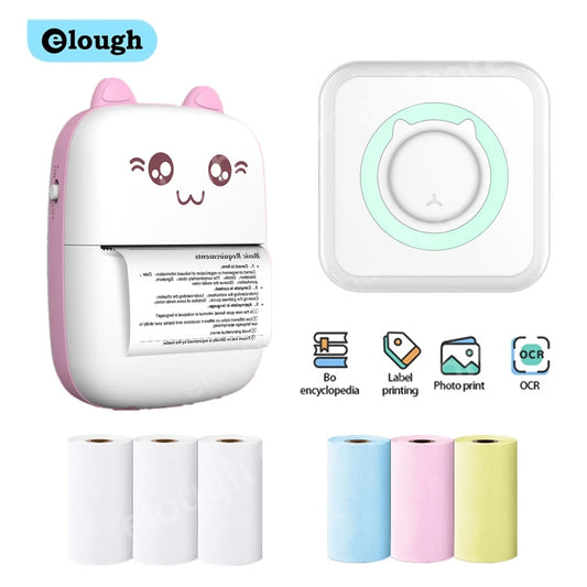 Mini Portable Sticker Label Printer